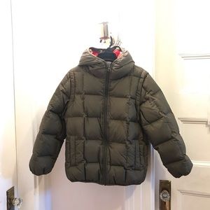 Crewcuts Boys Convertible Down Hooded Jacket